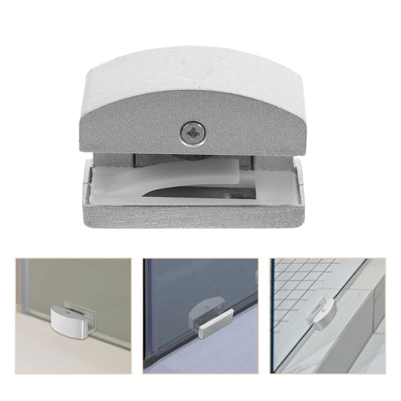 NICEXMAS Shower Door Bottom Guide Silver for Bedroom Sliding Doors 1 Set