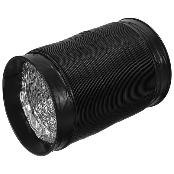 NICEXMAS Black Aluminum Foil Dryer Exhaust Vent Hose Kit Flexible Durable PVC for Home Dryer Venting