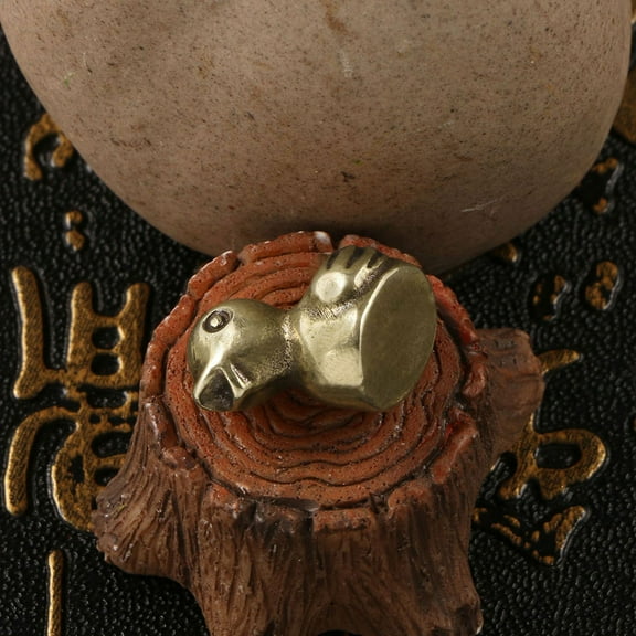 NICEXMAS Mini Duck Figurine Brass Home Decor Animal Sculpture for Wedding Party Decoration