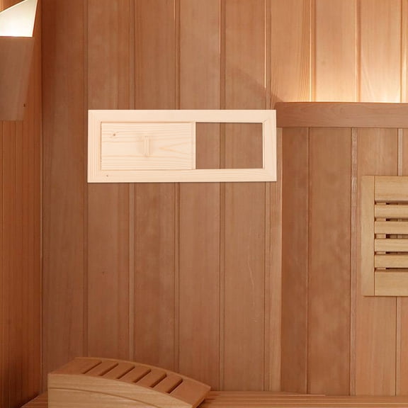 NICEXMAS Cedar Ventilation Grill for Sauna Room Window, 1 Set, Airflow Design