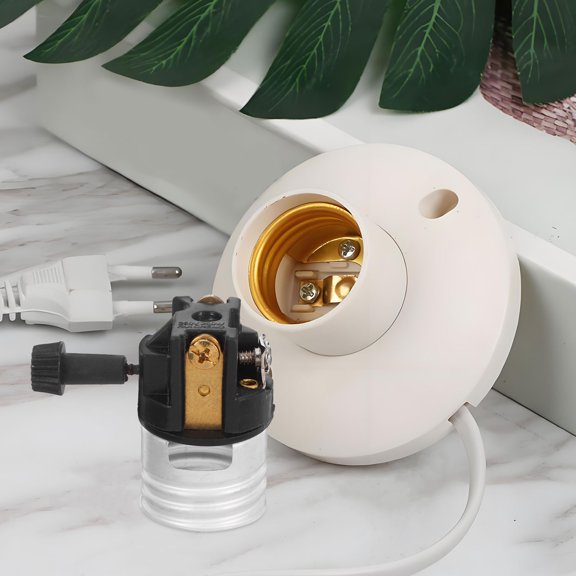 NICEXMAS Durable Black E26 Light Bulb Socket Holder for Repair Waterproof and Dustproof with Lightweight Aluminum Shell 6pcs