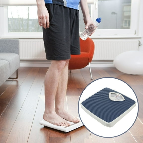NICEXMAS Blue Mechanical Dial Body Scale for Home Bathroom Stable Non Slip Weight Measurement