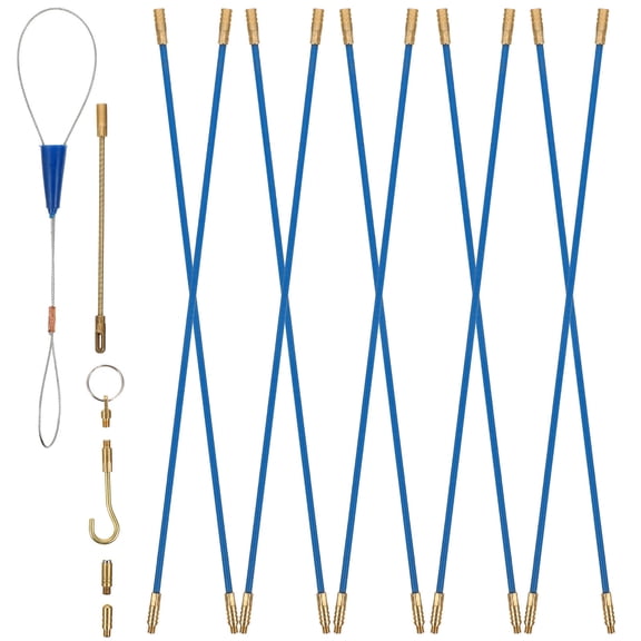NICEXMAS  Electrician Tools Coaxial Electrical Pull Push Kit Fiberglass Flexible Pulling