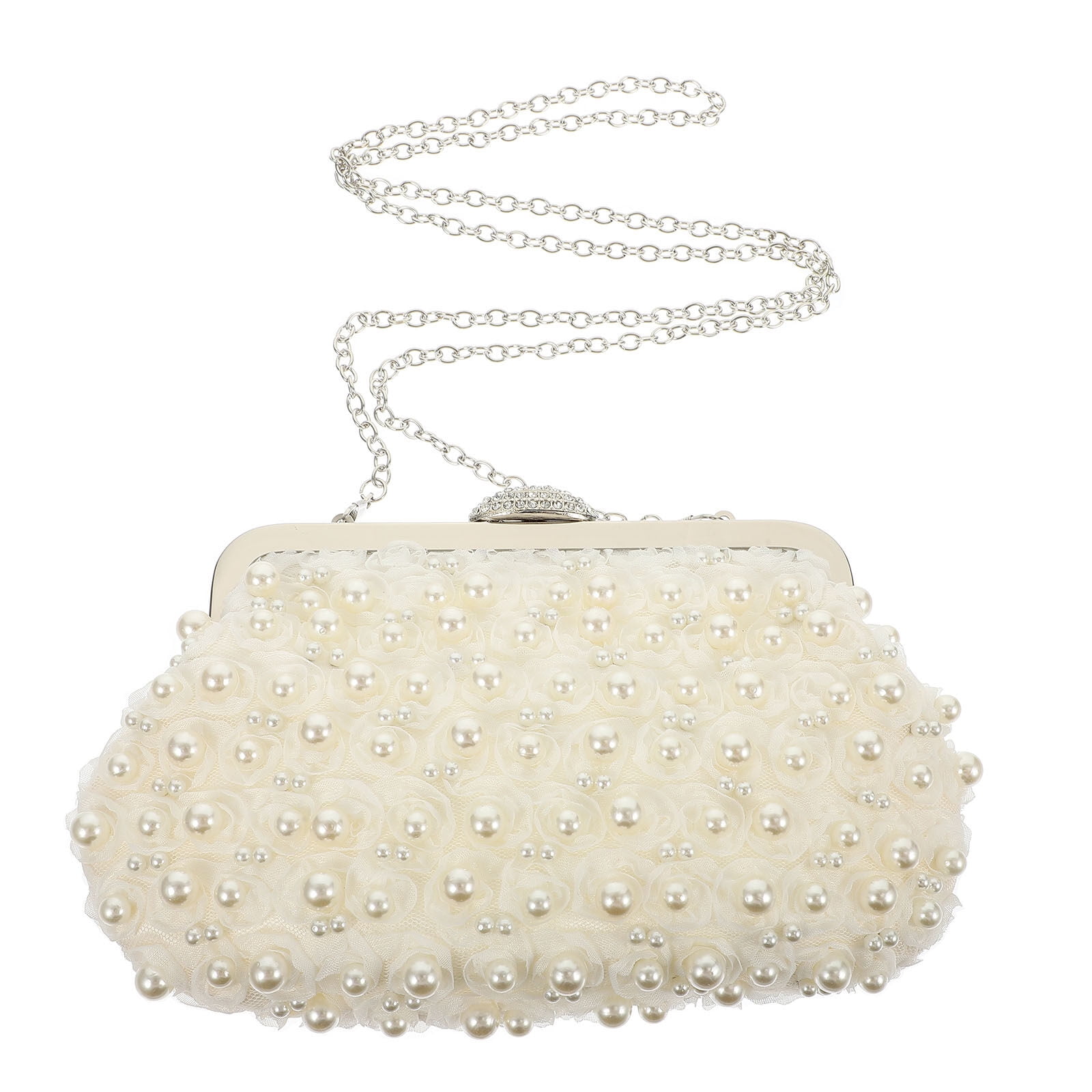 Clutch Pearl Beaded Evening Bag Purse Bag Party Fake Handbagparty