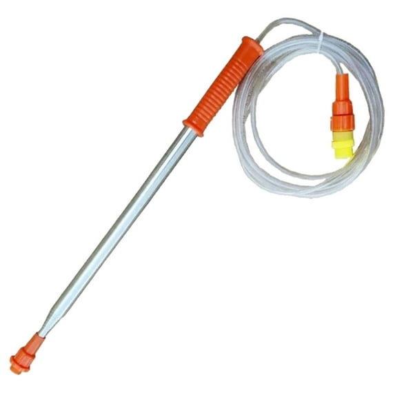 NICEXMAS Telescopic Garden Sprayer Pole Made of Durable Stainless Steel with Fine Spray Nozzle in Orange
