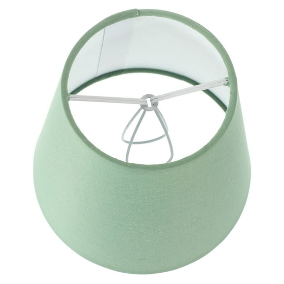 NICEXMAS Soft Iron and Fabric Lamp Shade Green Clip on Cover Suitable for Table and Pendant Lamps