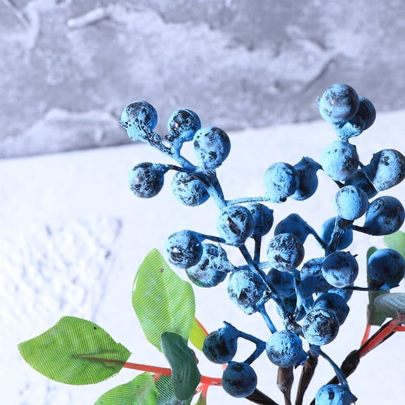 NICEXMAS Artificial Fruits for Decoration Lifelike Blueberry Pe 1Pcs for New Year