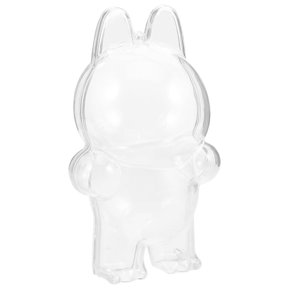 NICEXMAS Clear Acrylic Display Box with Protective Cover for Figurines, Home Decor, and Secure Storage Case