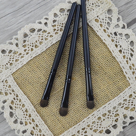 NICEXMAS Eye Shadow Brush Set Featuring Soft Fiber Bristles and Wood Handle for Natural Finish