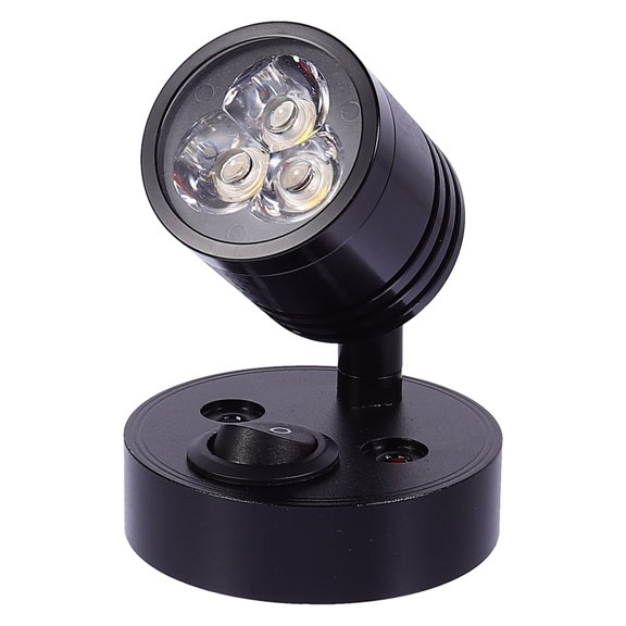 NICEXMAS Flexible Gimbal LED Reading Lamp for Rv and Marine Use 12V Low Profile Aluminum Ceiling Light