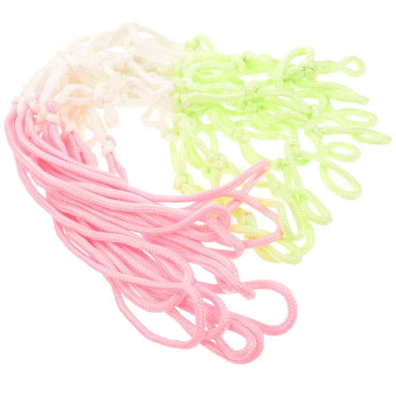 NICEXMAS Basketball Net for Goal Hoop, Thick Weather-Resistant Material, Assorted Colors for Outdoor Use