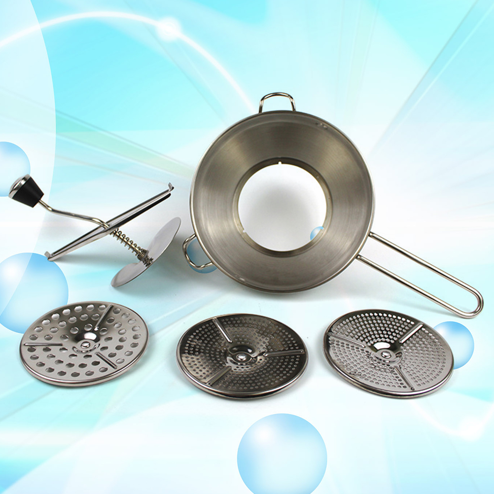 NICEXMAS Silver Stainless Steel Food Mill for Jam Making and Fruit Vegetable Processing
