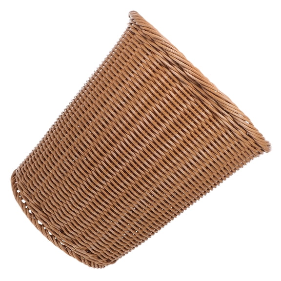 NICEXMAS Garbage Container Basket Iron Reinforcement Beige 1Pc