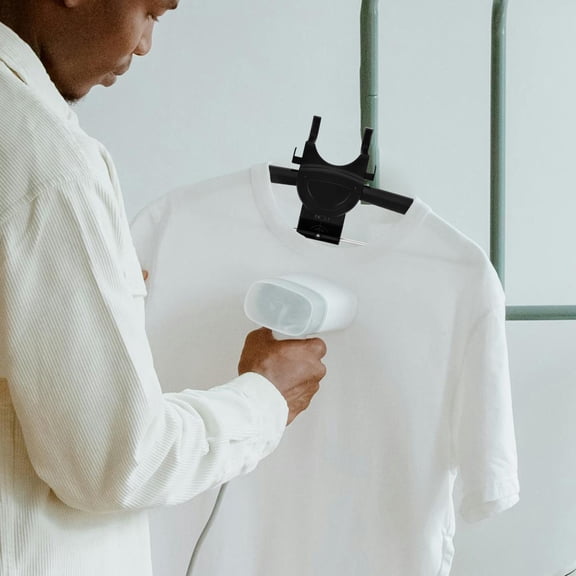 NICEXMAS Garment Steamer Hanger Foldable Clothes Hanger Rack for Ironing Pants Shorts and Jeans