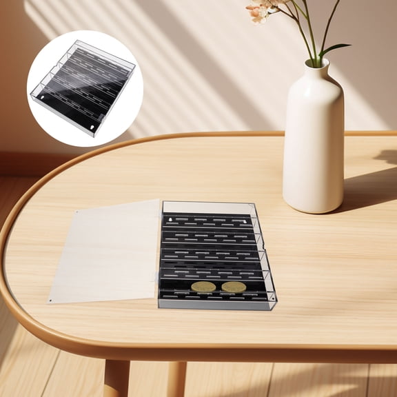 NICEXMAS Transparent Display Holder Box for Easy Storage and Secure Collection Viewing
