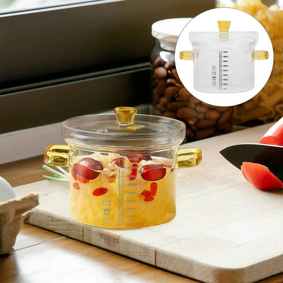 NICEXMAS Glass Steamer Bowl With Lid For Steaming Eggs Soups And More Elegant Kitchen Essential For Cooking And Serving