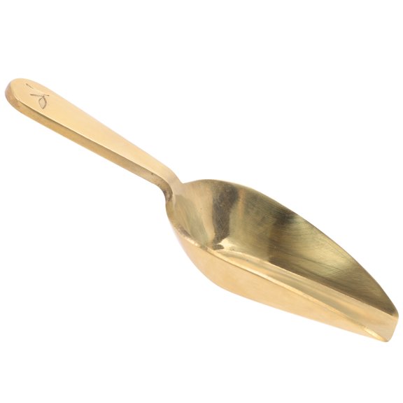 NICEXMAS Teaspoon for Loose Leaf Tea in Brass Color for Adults 1Set