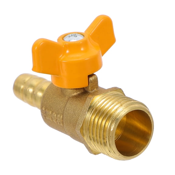 NICEXMAS Brass Gas Ball Valve with Male Thread Copper Body for Gas Stove Fire Pit and Camping