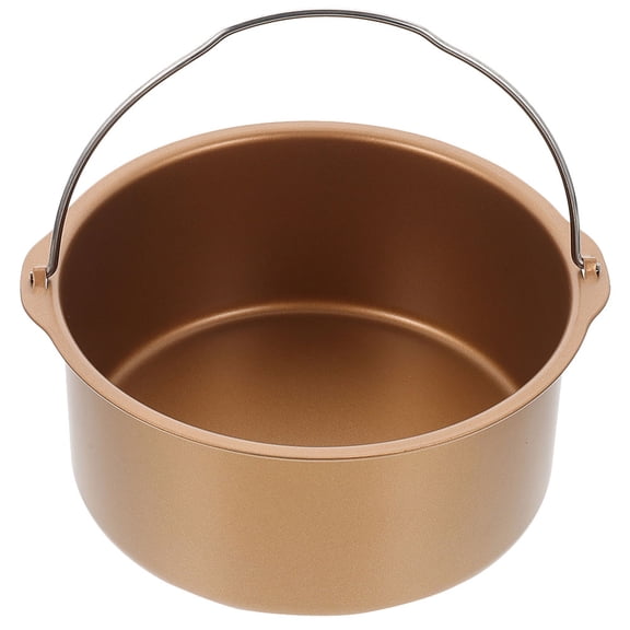 NICEXMAS Air Fryer Baking Pan Set with Cake Mold and Pizza Tray Golden
