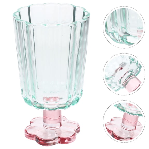 NICEXMAS Chic Green Glass Drinking Cup Perfect for Wine and Table Decor