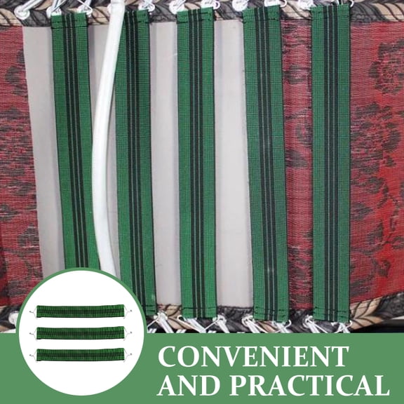 NICEXMAS 3Pcs Patio Chair Repair Kit with Lounge Chair Replacement Cord and Reinforcing Belt in Green for Outdoor Use