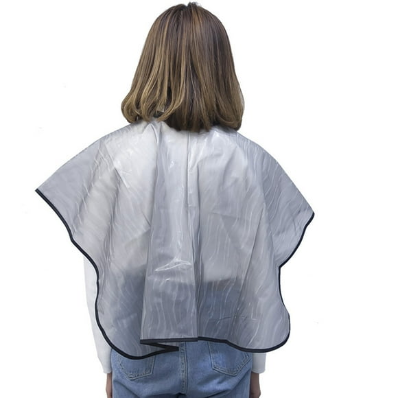 NICEXMAS Grey Waterproof Capes for Hair Stylist Short Style for Home Use 1Set