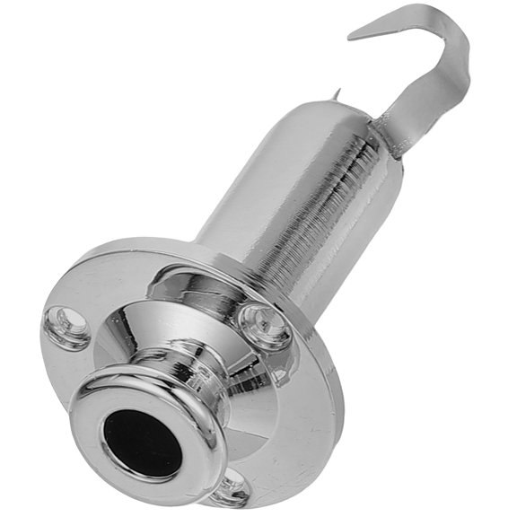 NICEXMAS Guitar Connector 1Pcs Metal Endpin Jack for Acoustic Guitar 5.3x2.7cm