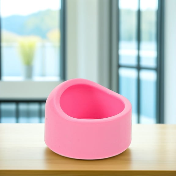NICEXMAS Reusable Pink Pet Food Bowl with Stable Base for Hamsters Rats and Guinea Pigs