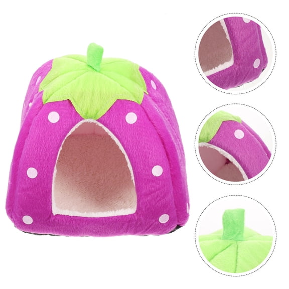NICEXMAS Household Rat House Violet Comfortable Cloth Hideout Warm Soft Pet Shelter