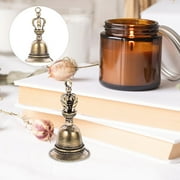 NICEXMAS Portable Handbell Copper Bell Accessory Golden Vintage Design for Teaching Equipment Decoration 1Pcs