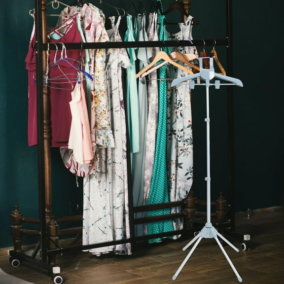 NICEXMAS Adjustable Garment Steamer Hanger Grey Plastic 1 Set