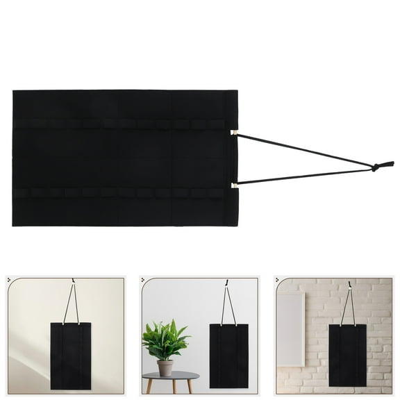 NICEXMAS Martial Arts Belt Display Stand Black with Multifunctional Hanging Storage Design