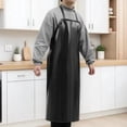 thumbnail image 1 of NICEXMAS Sleeveless Halter Neck Kitchen Apron Waterproof Industrial Quality PVC Black, 1 of 6