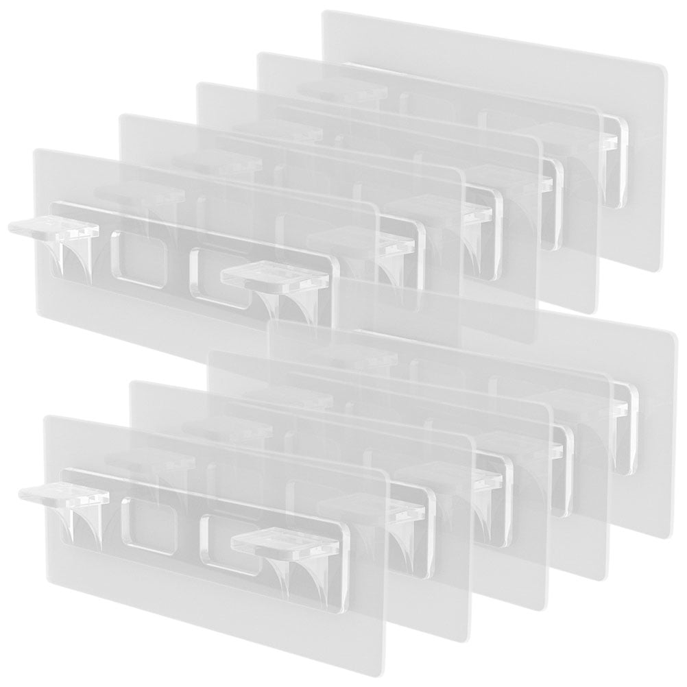 NICEXMAS Transparent PVC Shelf Pegs for DIY Floating Shelves Heavy ...