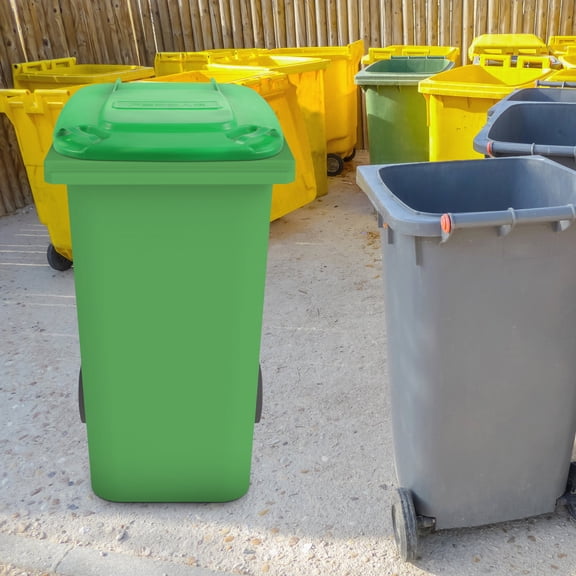 NICEXMAS Garbage Bin Lid Replacement Green Plastic 1Pack