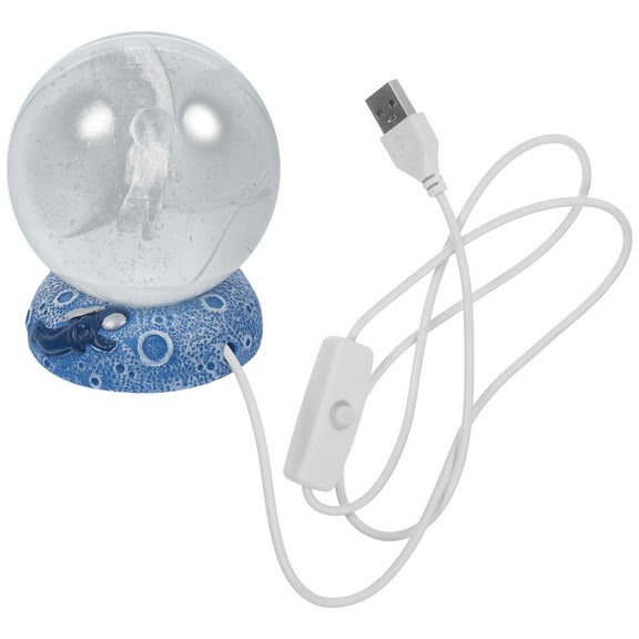 NICEXMAS White Crystal Lamp with LED Color Changing Light for Desk and Table Decor