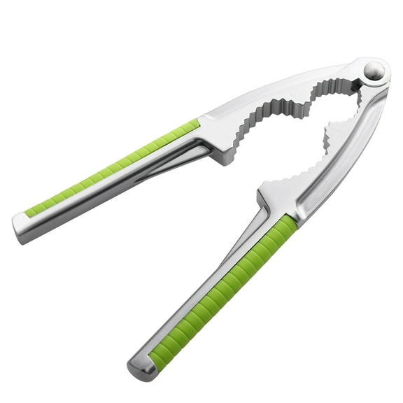 NICEXMAS Green Metal Nutcracker and Picker Tool for Cracking Walnuts, Seafood Shells - Kitchen Accessory, 1-Pack
