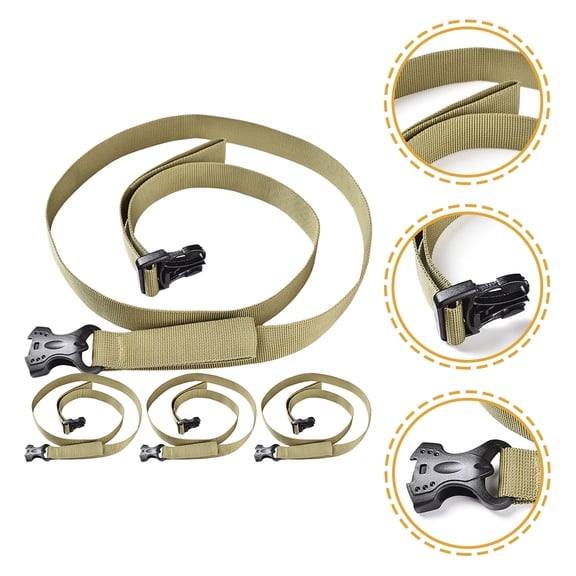 NICEXMAS Luggage Belt Strap for Moving Flat Khaki PP Band