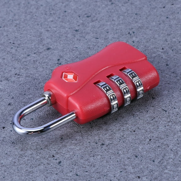 NICEXMAS Red 3 Digit Combination Password Lock for Luggage Tsa Approved Zinc Alloy