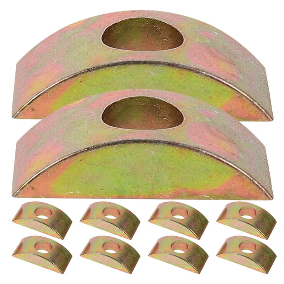 NICEXMAS Sturdy Golden Half Moon Nut Washers for Home Furniture 20Pcs