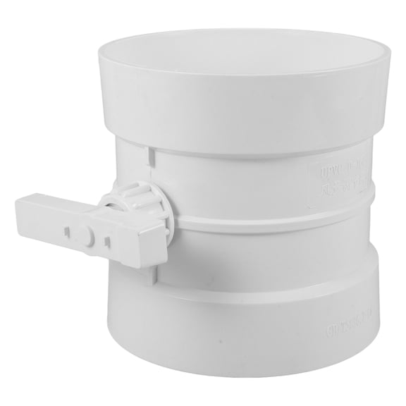 NICEXMAS Prevent Backdraft Airflow Ducting Valve White PVC 1Pack