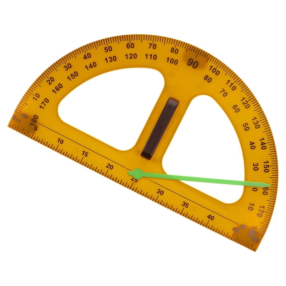 NICEXMAS Plastic Orange Measuring Protractor for Classroom Use Lightweight and Portable
