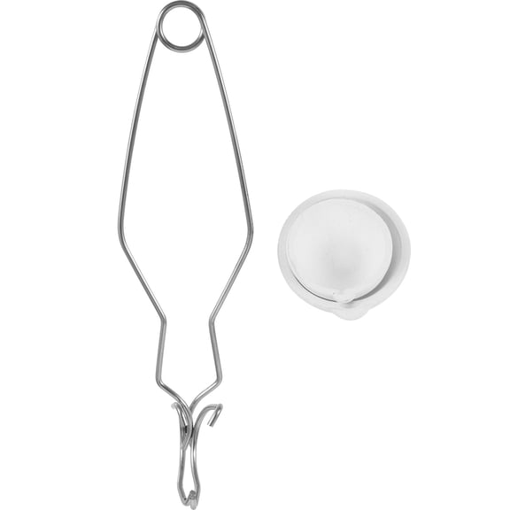 NICEXMAS Melting Ceramic Crucible Set Jewelry Hand Tool Corn Cake Handle 25.00X7.50X3.50CM Metal