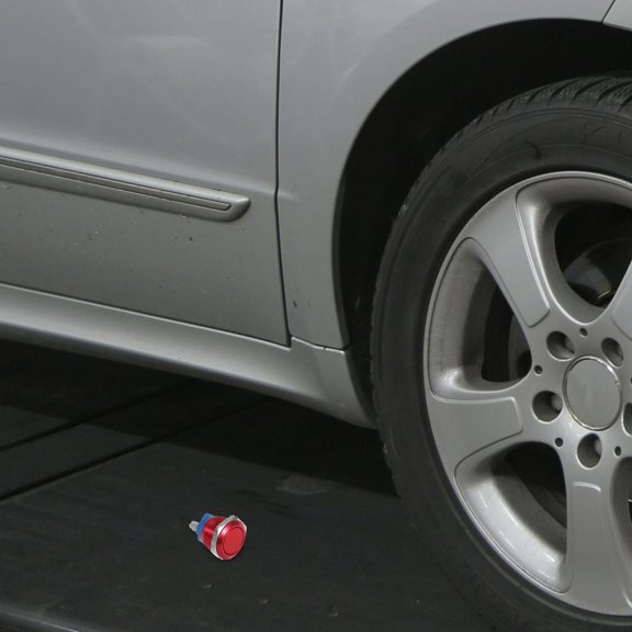NICEXMAS Round Metal Push Button with for Vehicle Use, 1 Set and
