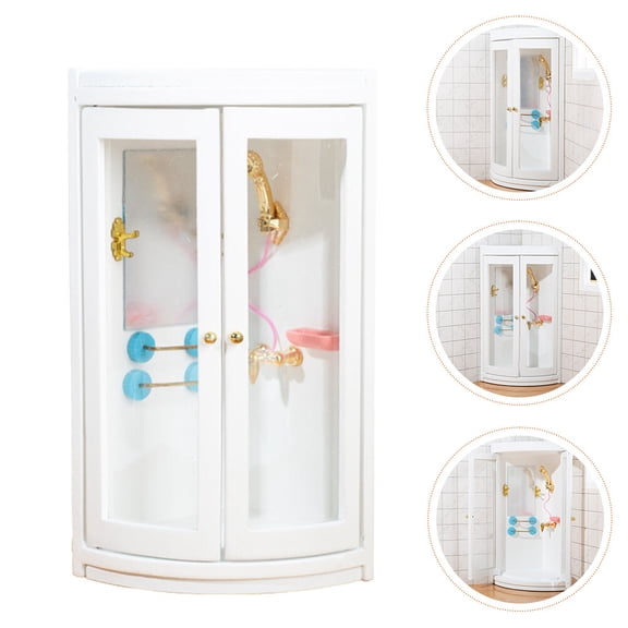 NICEXMAS Dollhouse Bathroom Furniture Doll House Shower Room Decoration 1Pcs