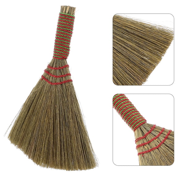 NICEXMAS Heavy Duty Sweeping Brush Handwoven from Miscanthus for Effective Household Cleaning