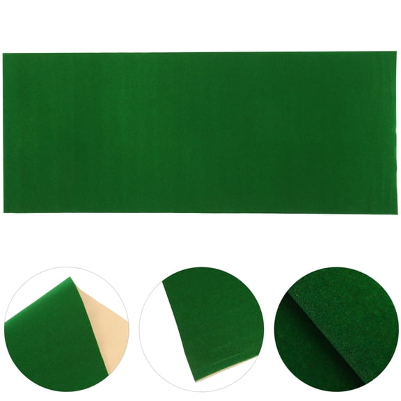 NICEXMAS Dark Green Artificial Grass Turf Mat for Sand Table Model, Realistic Fake Lawn Decoration Mat for Crafts and Dioramas