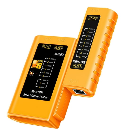 NICEXMAS Multi Function Yellow Pc Wire Tester for Accurate Network and Telephone Cable Checks