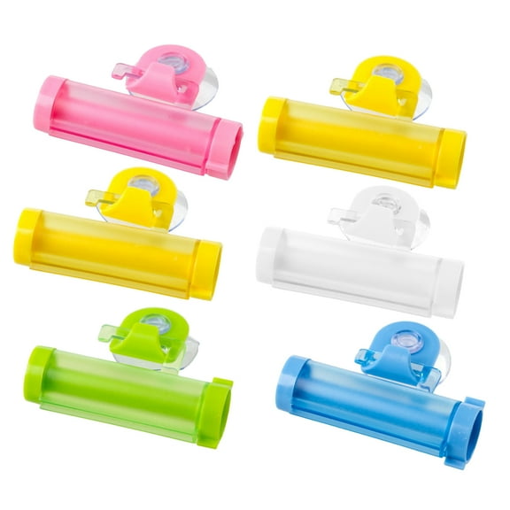 NICEXMAS Multipurpose Toothpaste Squeezer Roller 6Pcs Saves Paste for Households