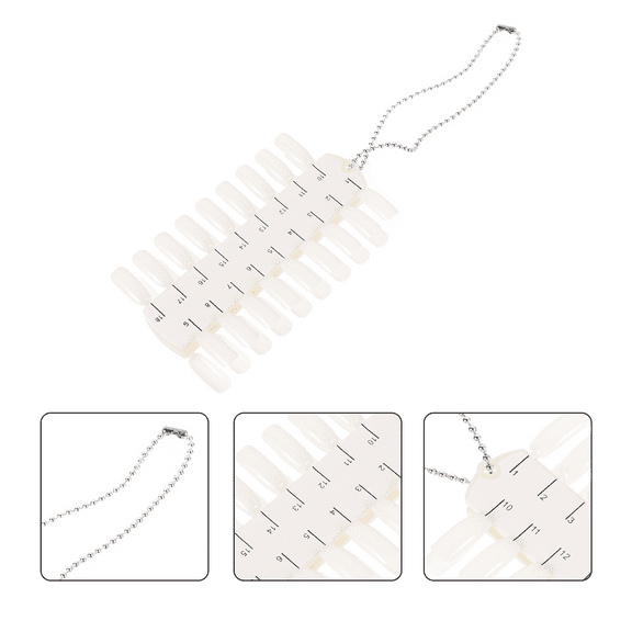 NICEXMAS Nail Display Board 6Sheets Total 216Pieces False Nail Display Tips Smooth Shape For Nail Salon And School